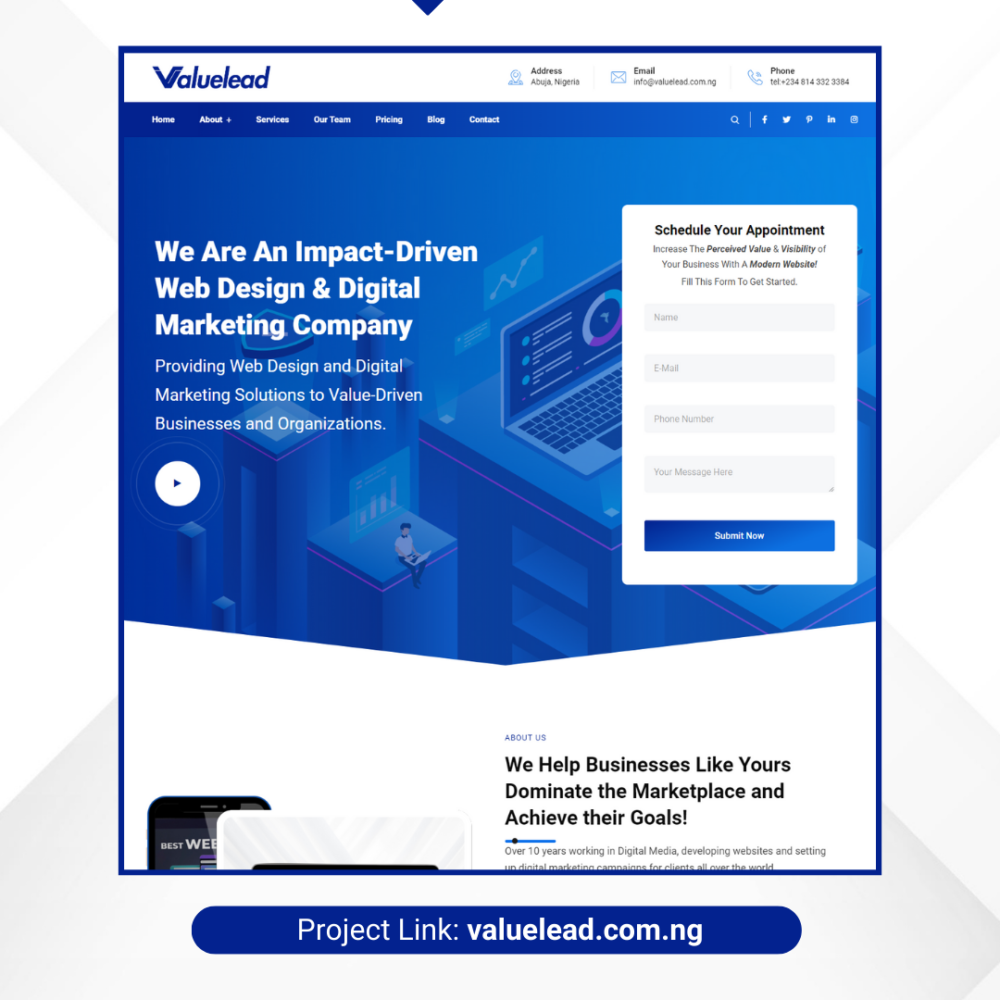 valuelead website