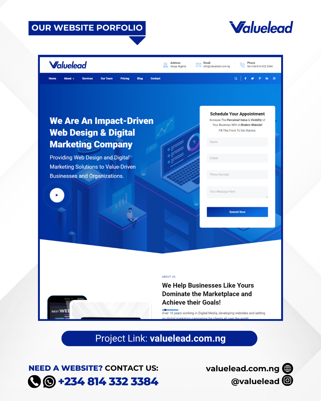 valuelead website