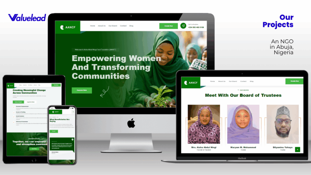 Aisha Abdul Ningi Care Foundation Website Project