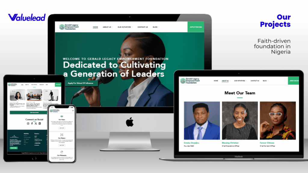 Gerald Legacy Empowerment Foundation Website Project