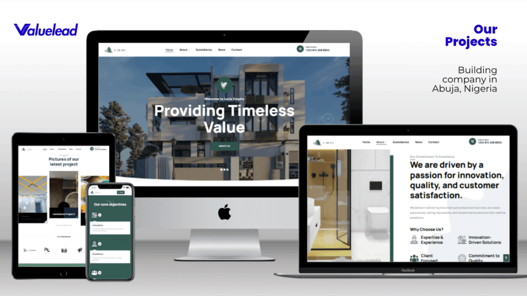 Lavix Empire Website Project