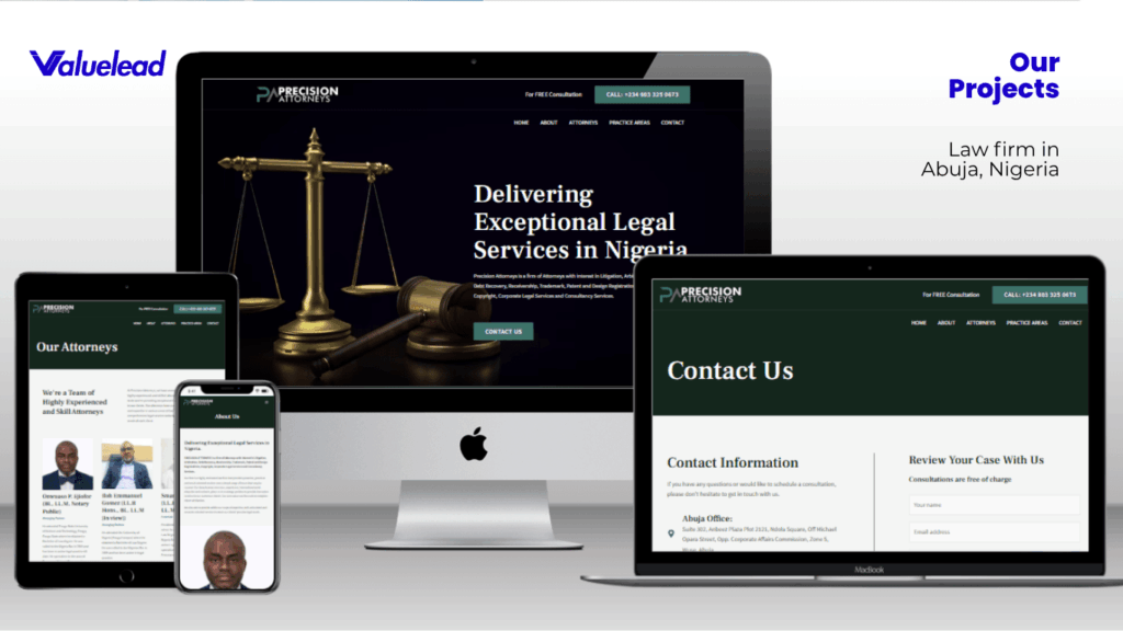 Precision Attorneys Website Project